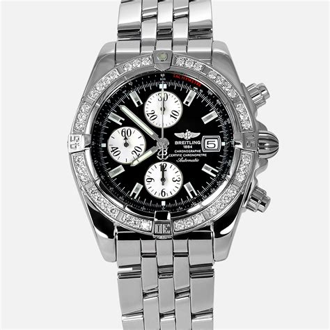 breitling a13356 diamond bezel